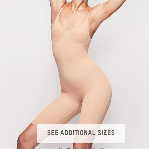 NWT SCULPTING BODYSUIT MID THIGH W. OPEN GUSSET Size XXS/XS